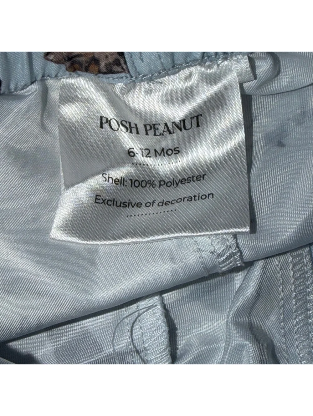 Posh Peanut Baby Shark Swim Trunks 6-12M Blue